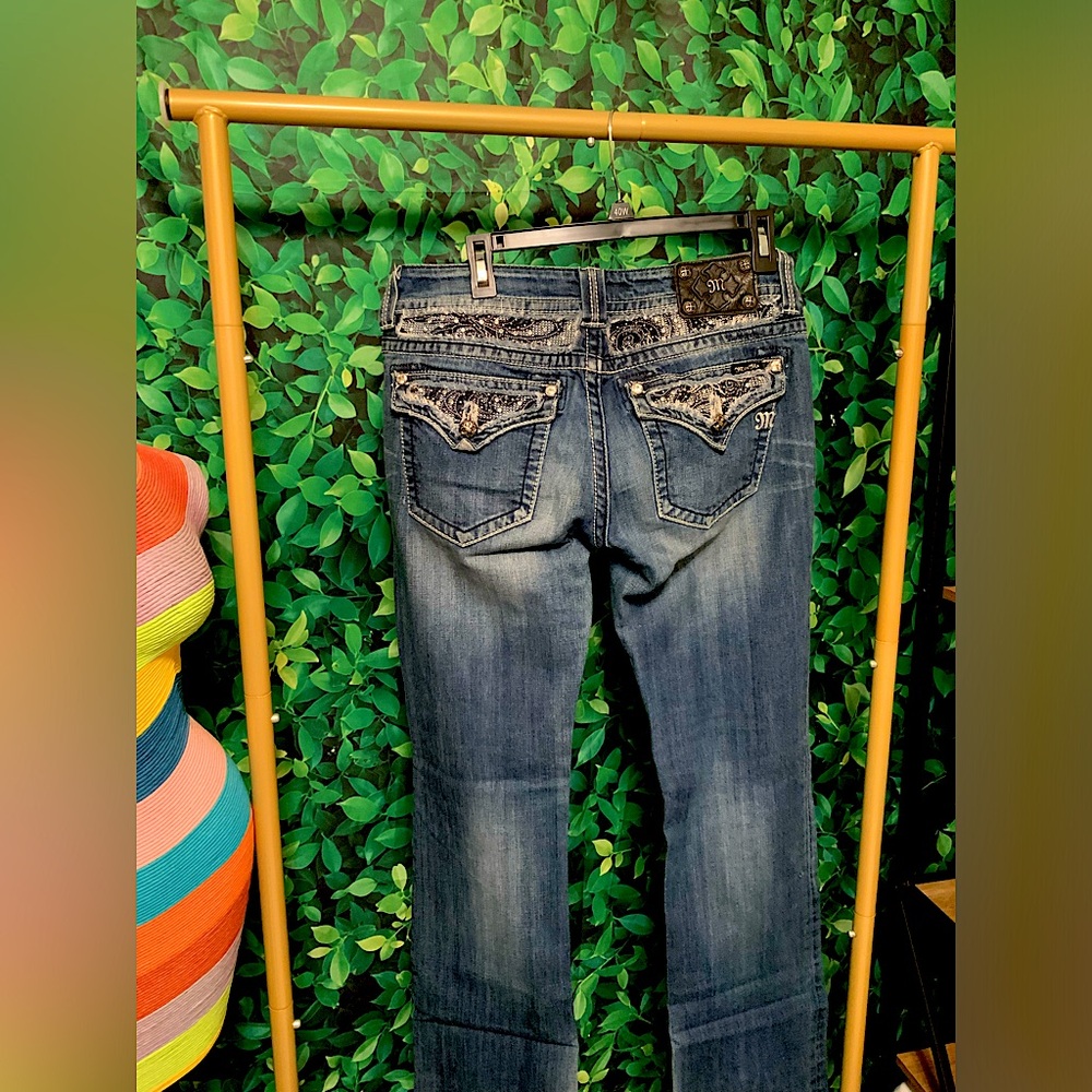 Size 30 Boot cut Miss Me blue jeans